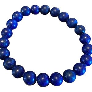 Unisex Skye Jewelry Dark purple/blue round bead chakra bracelet